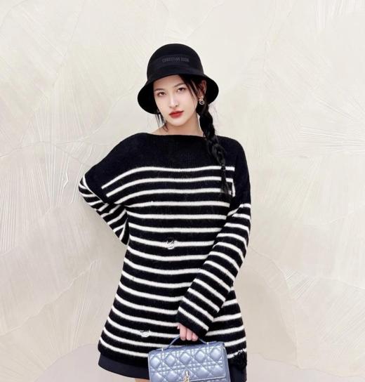 迪奥24新品刺绣织带羊毛呢盆帽头围5558cm（UT*COCO） 商品图0