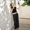 OLrain欧芮儿黑色针织衫女春季2025年新款时尚通勤假两件毛织背心 商品缩略图3