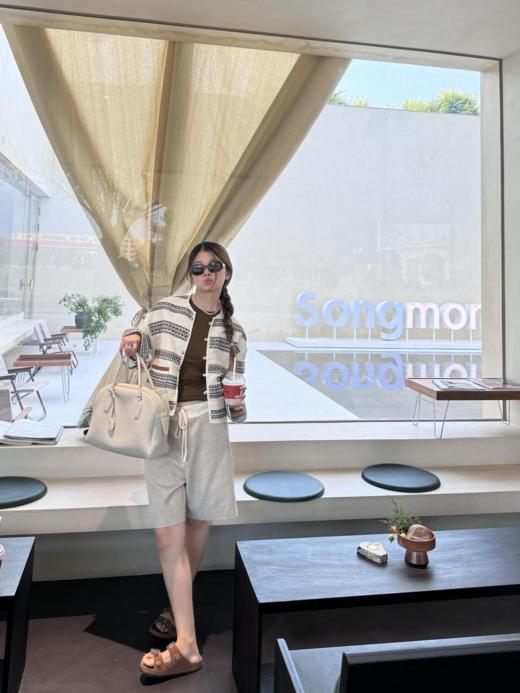 Celin*24Fw早秋新款粗花呢条纹开衫夹克外套（U） 商品图5