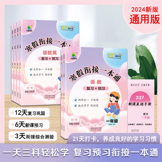 【团购秒杀】2025版小橙同学 寒假衔接一本通1-6年级 商品图0