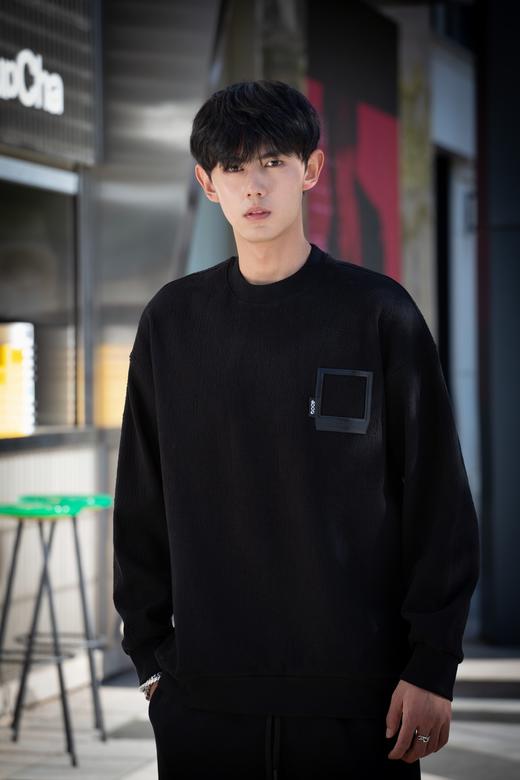 W332564189肌理圆领卫衣 商品图0