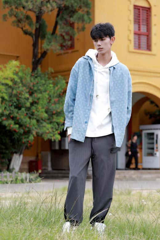 W332425185磨破肌理衬衫外套 商品图4