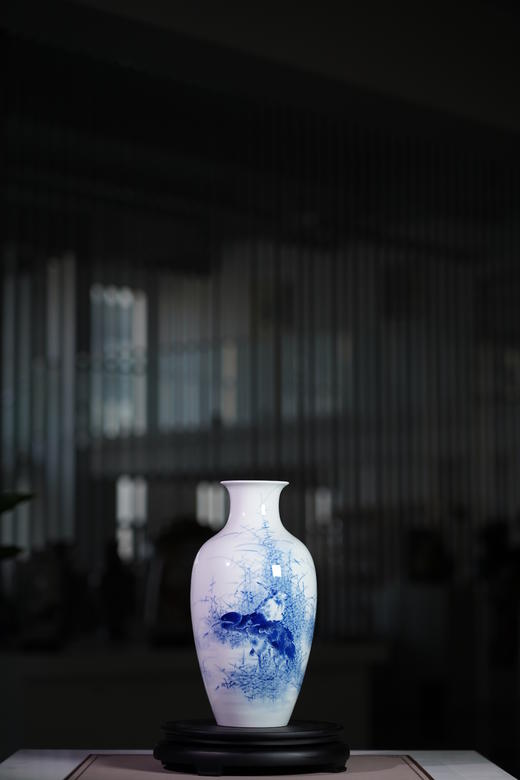 青花春芦雁觅食图 商品图0