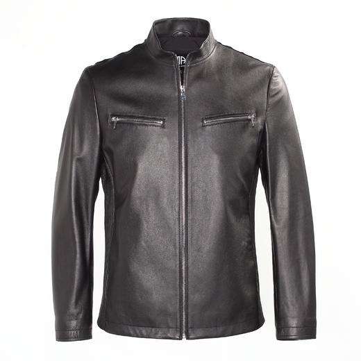 Marco Azzali拉链款皮衣LJ57210A2 商品图0