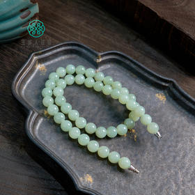 和田玉项链约9-10mm