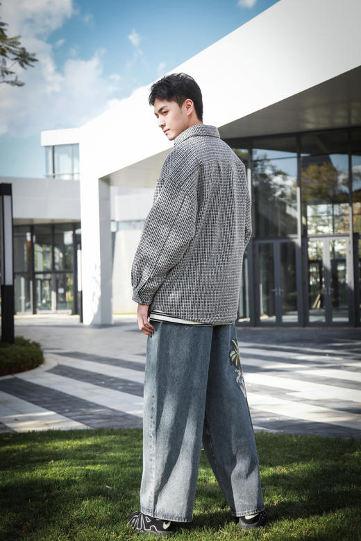 S442425358彩线呢料衬衫外套 商品图3