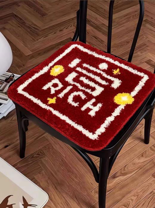 🌸【觅贝思 ins风创意植绒坐垫】🥰升级办公舒适感！必备植绒椅垫😎想要让你的办公椅瞬间变得舒适吗？ 🌈这款加密凹凸手工办公室椅垫☺️四季通用加厚隔凉垫 商品图1