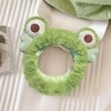 【网红明星同款发箍！青蛙发饰】毛绒大眼睛青蛙可爱卡通头箍发饰；弹性大 不夹头；搞怪卡通青蛙爱心毛绒发箍特价清仓L 商品缩略图2