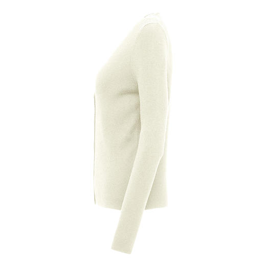 【2件9折】【Petit Bari】(多色)假两件挂脖v领修身针织上衣 商品图3