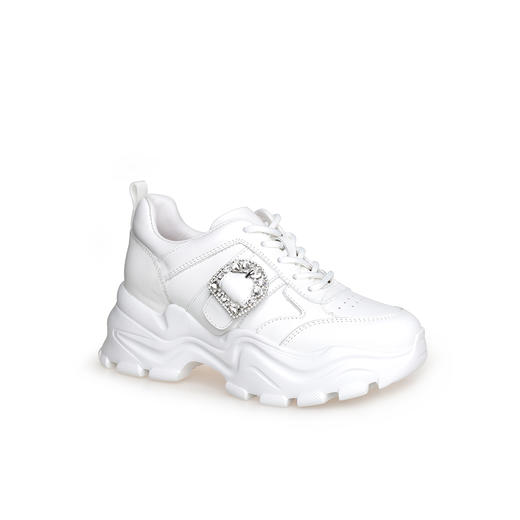 豪麟名鞋奥莱迪嘉女鞋时尚老爹鞋牛皮革DJXXA51WX008白色  原价1960元 商品图0