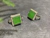 【御珠宫坊】金镶碧玉耳钉 商品缩略图2
