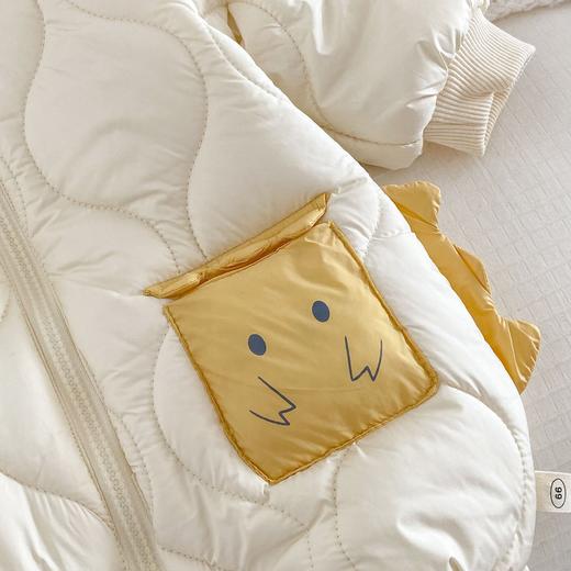 【立体加绒，温暖呵护】婴儿夹棉连体衣0-2岁 冬季韩版童装 女宝宝卡通立体加绒爬服潮款-QQ 商品图2