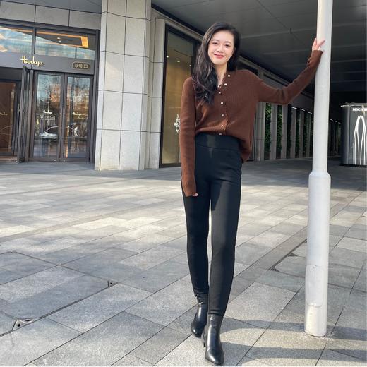 ESBACK 鹅绒加厚小黑裤 | 纳米锁温+绵羊毛+鹅绒填充 防风防水防污 弹力舒适 高腰保暖 柔软亲肤 显瘦显腿长 商品图2