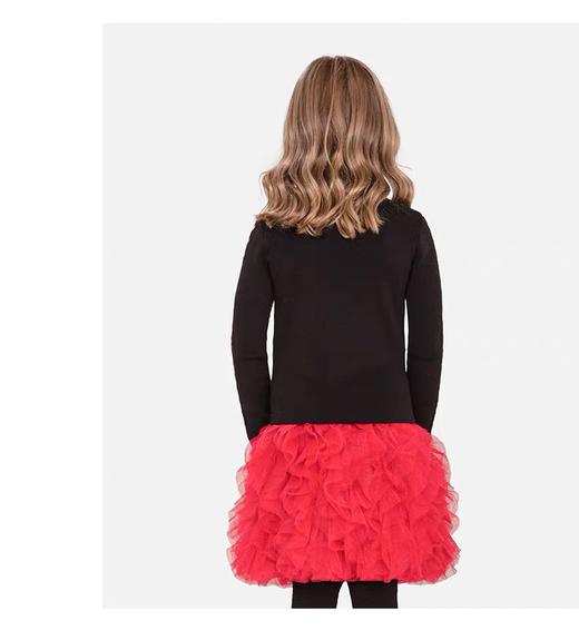 【春上新】【3.8折】8楼琳麦罗 LYNN&MILO 黑色毛织袖侧爱心提花打底衫  吊牌价：598元  活动价：227元 商品图3