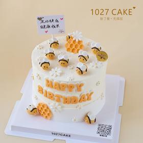 1027CAKE |  小蜜蜂 手工翻糖装饰