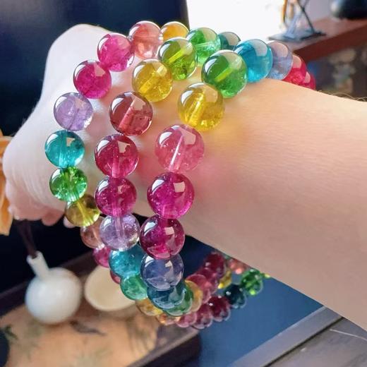 7mm-8mm多圈彩虹碧玺手串 商品图4