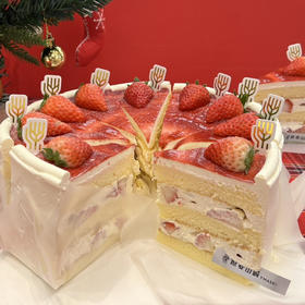 草莓切块蛋糕1块