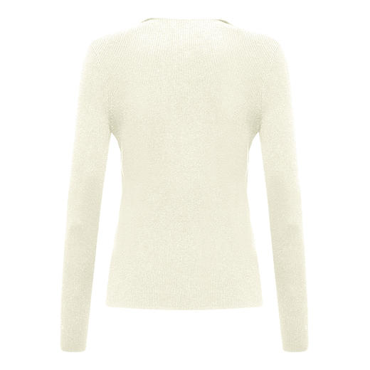 【2件9折】【Petit Bari】(多色)假两件挂脖v领修身针织上衣 商品图4