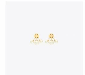 TORY BURCH 耳环女  153672-700 白色.