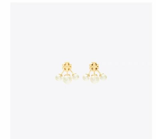 TORY BURCH 耳环女  153672-700 白色. 商品图0