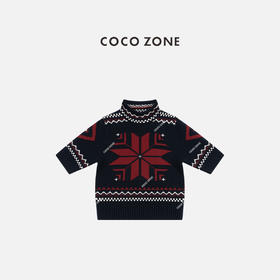 COCO ZONE 100绵羊毛立领短袖针织衫套头上衣CC2D2465