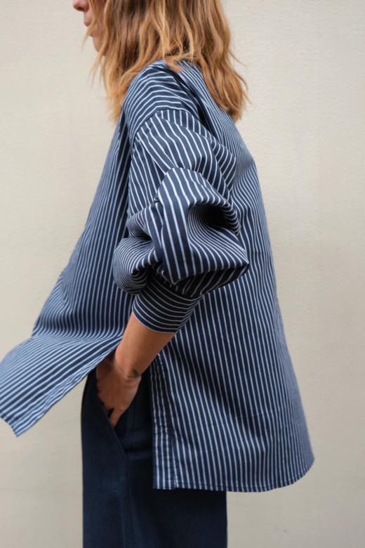 Ginette Garde  BOY衬衫-蓝条纹 商品图1