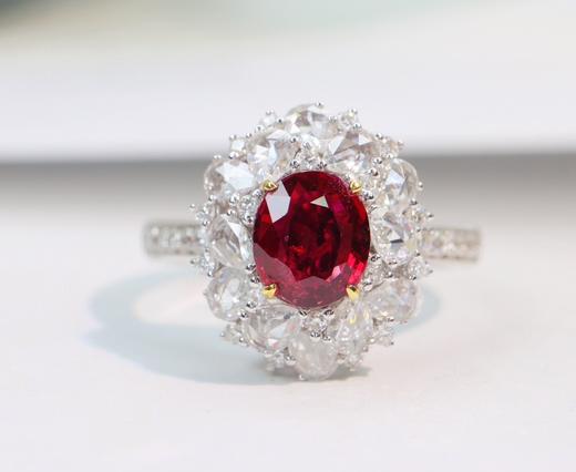 1.2ct刻面红宝石戒指 商品图3