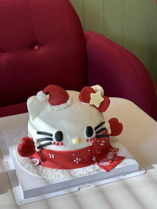 冬日圣诞kt猫造型蛋糕 商品图2