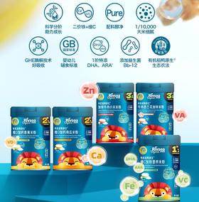 禾泱泱有机稻鸭原生维C加铁/加钙/加锌营养米粉225g