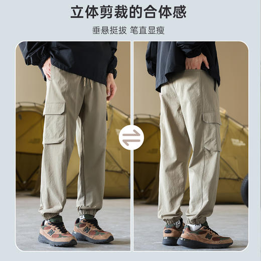 【仿棉感】圣得西裤子男秋季青年百搭工装宽松休闲裤潮 商品图2