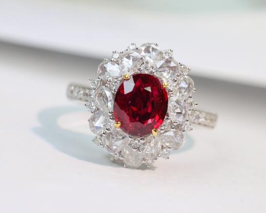 1.2ct刻面红宝石戒指 商品图0