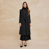 PH968斯尔丽24冬季新款绵羊毛双面呢大翻领气质高贵胸针款通勤大衣 商品缩略图7