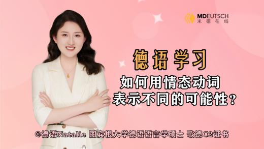 【德语学习】如何用情态动词表示不同的可能性 商品图0