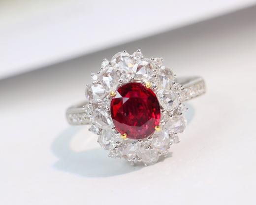 1.2ct刻面红宝石戒指 商品图2