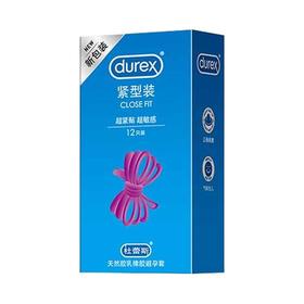 杜蕾斯 紧型装天然胶乳橡胶避孕套 12只/盒