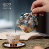 臻宝堂银壶999纯银泡茶壶纯手工寿桃粉色珐琅壶足银制作高端茶具珐琅德钟福寿壶150ml 商品缩略图4