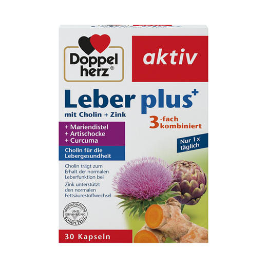【礼想心动】Doppel Herz 双心 水飞蓟护肝精华胶囊 30粒/盒 商品图0