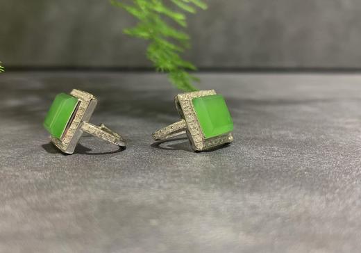 【御珠宫坊】金镶碧玉耳钉 商品图4