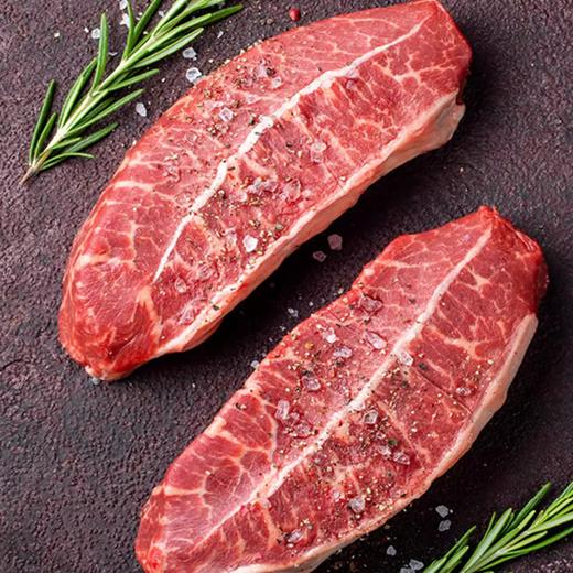 澳洲谷饲150天+安格斯原切板腱牛排1kg 商品图1