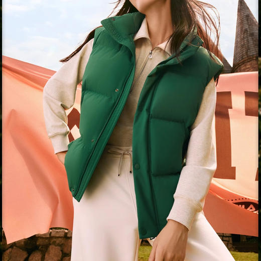 裁缝学苑QL06休闲宽松立领情侣男女羽绒马甲纸样打版裁剪图样板 商品图4