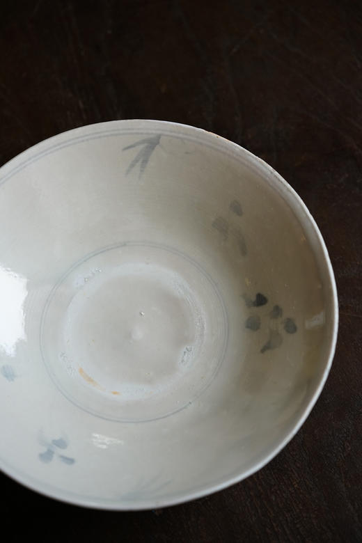 山本亮平36染付砂目积花卉文皿 商品图2