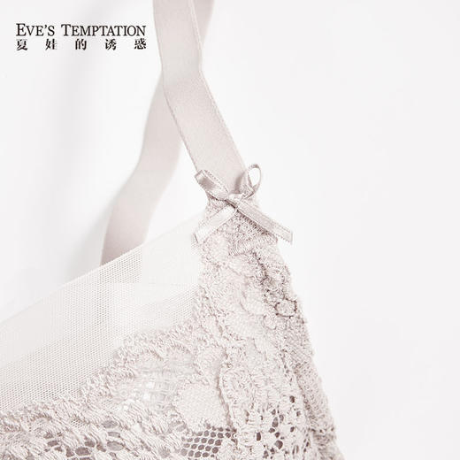 夏娃的诱惑灵韵组法式蕾丝内衣女防下垂收副乳聚拢大码大胸显小胸罩文胸 商品图4