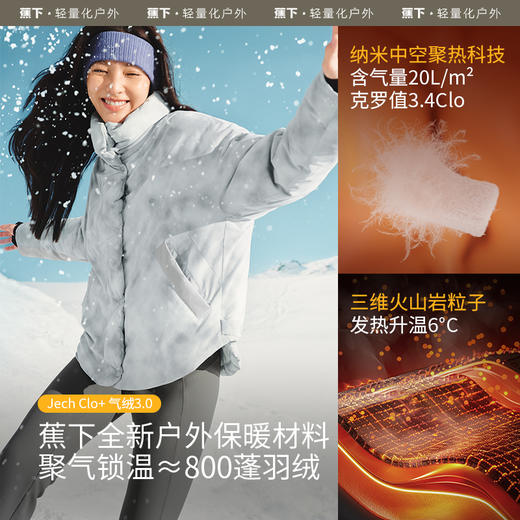 【蕉下精选】蕉下泡芙气绒服女CL90524 立领防风面包服防寒外套保暖似羽绒棉服 商品图1