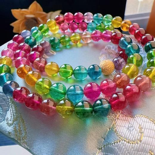 7mm-8mm多圈彩虹碧玺手串 商品图0