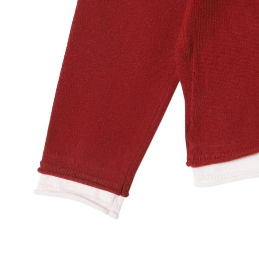 T2010秋冬季新款时尚个性美式撞色假两件立领长袖T恤百搭休闲套头上衣 商品图4