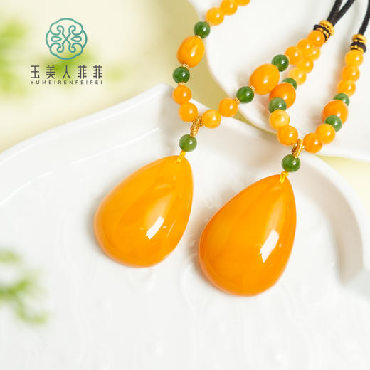 玉美人菲菲*蜜蜡水滴吊坠*多样性发一 商品图0