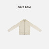 COCO ZONE 100绵羊毛拉链针织衫立领开衫上衣CC1D2376 商品缩略图0