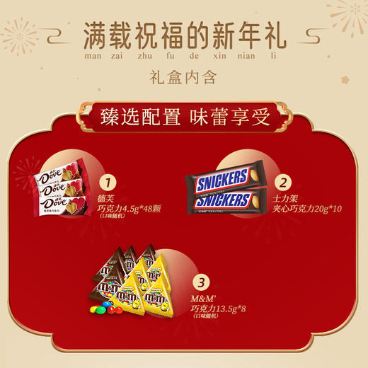 DH 德芙  芙悦团圆礼盒  524g 送礼过年 商品图1