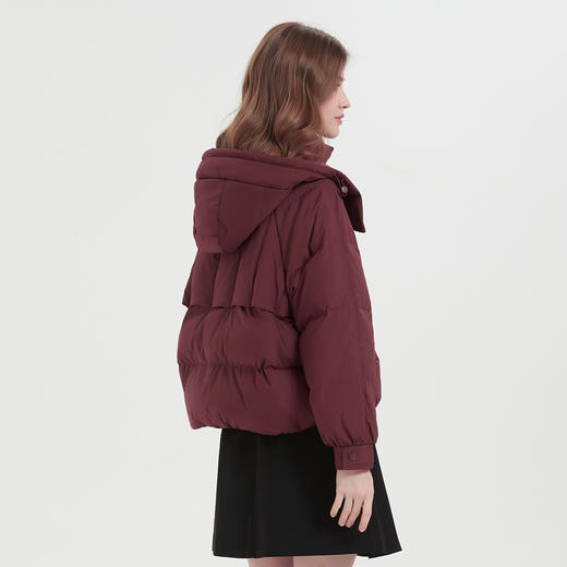 PR012斯尔丽24冬季轻盈可脱卸连帽宽松休闲时尚百搭减龄短款羽绒服女 商品图1