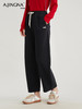 【阔腿显瘦】阿菁娜爆款彩色松紧腰抽绳镰刀加绒休闲裤F29D210025 商品缩略图2